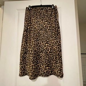 Leopard print skirt